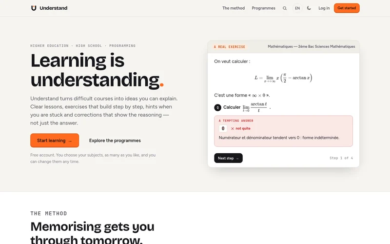 Actual public Understand homepage with its progressive mathematics exercise